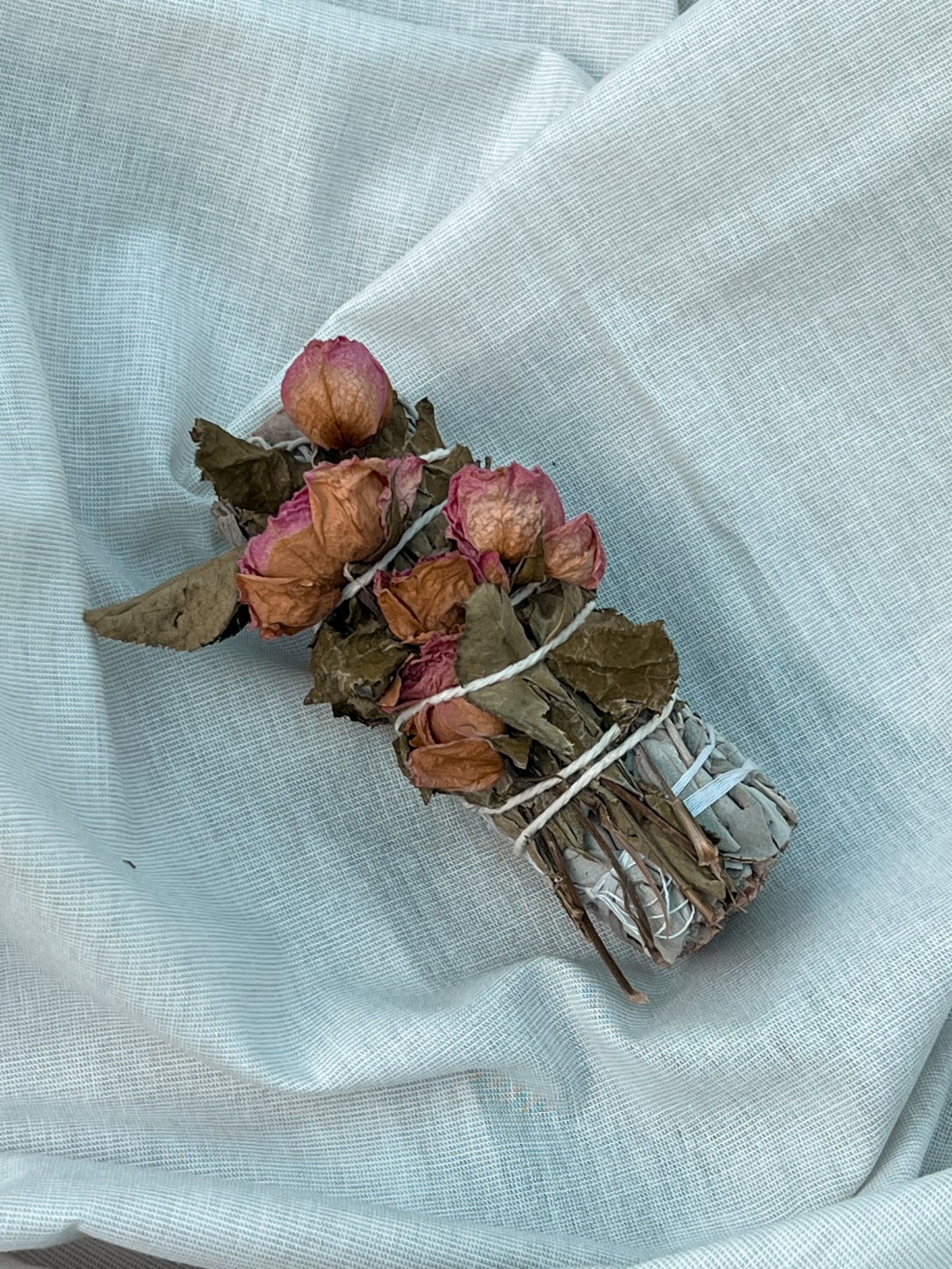 Rose Harmony Sage Smudge Stick